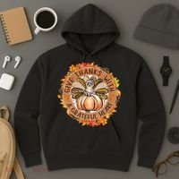Give A Thanks With Grateful Heart Thanksgiving Thankful Turkey Hoodie thumb 3