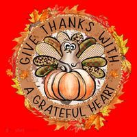 Give A Thanks With Grateful Heart Thanksgiving Thankful Turkey Santa Hat thumb 1