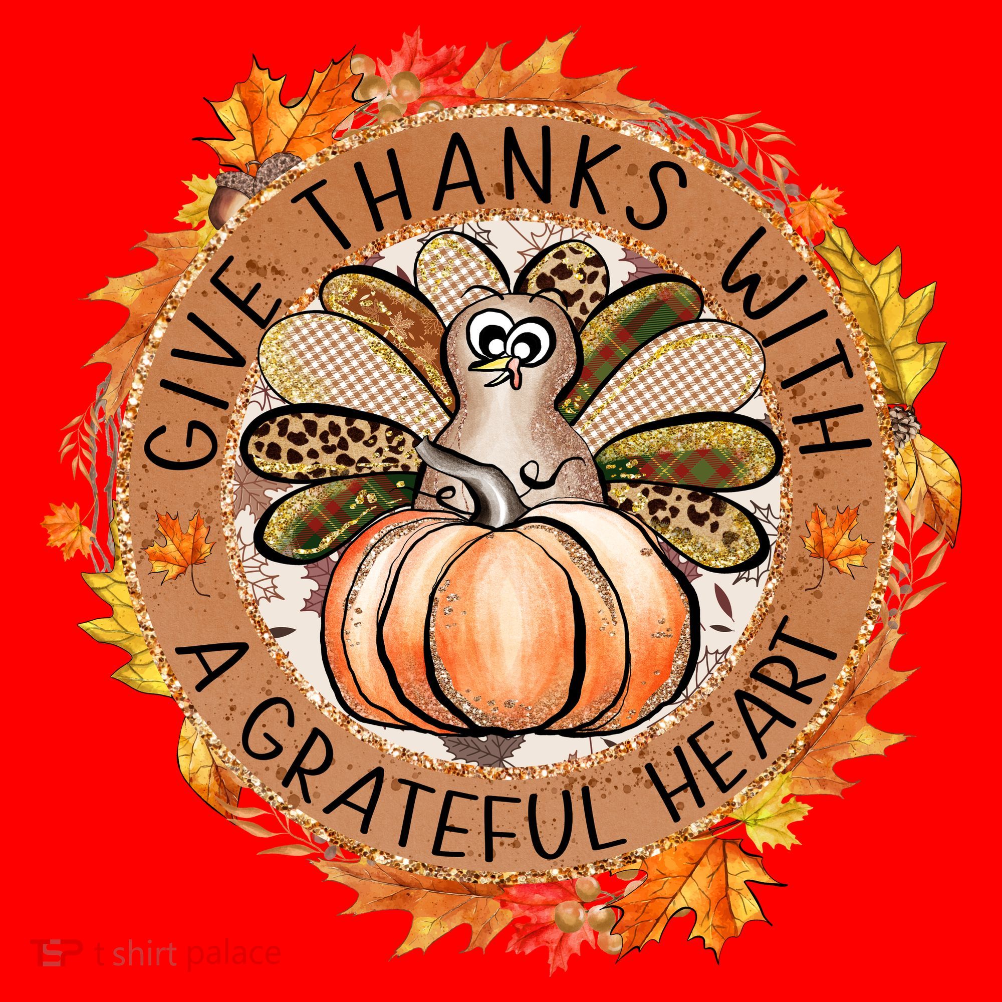 Give A Thanks With Grateful Heart Thanksgiving Thankful Turkey Santa Hat