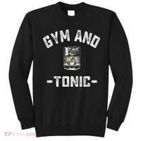 Gym And Tonic Funny Workout Weightlifting Pun Alcohol Drink Sweatshirt thumb 0