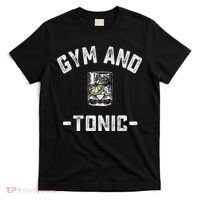 Gym And Tonic Funny Workout Weightlifting Pun Alcohol Drink T-Shirt thumb 0