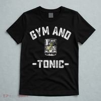 Gym And Tonic Funny Workout Weightlifting Pun Alcohol Drink T-Shirt thumb 5