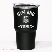Gym And Tonic Funny Workout Weightlifting Pun Alcohol Drink Tumbler thumb 0