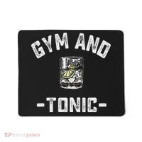 Gym And Tonic Funny Workout Weightlifting Pun Alcohol Drink Mousepad thumb 0