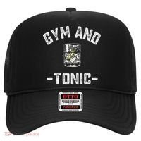 Gym And Tonic Funny Workout Weightlifting Pun Alcohol Drink Hat thumb 0