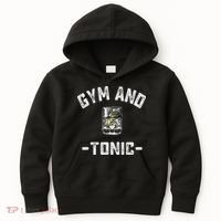 Gym And Tonic Funny Workout Weightlifting Pun Alcohol Drink Kids Hoodie thumb 0