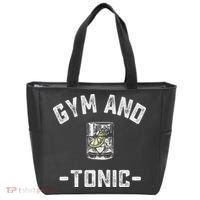 Gym And Tonic Funny Workout Weightlifting Pun Alcohol Drink Tote Bag thumb 0