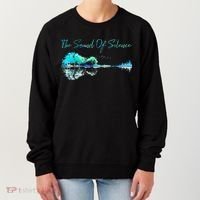 Guitar Artwork The Sound Of Silence Nature Guitar Mixed Women's Sweatshirt thumb 0
