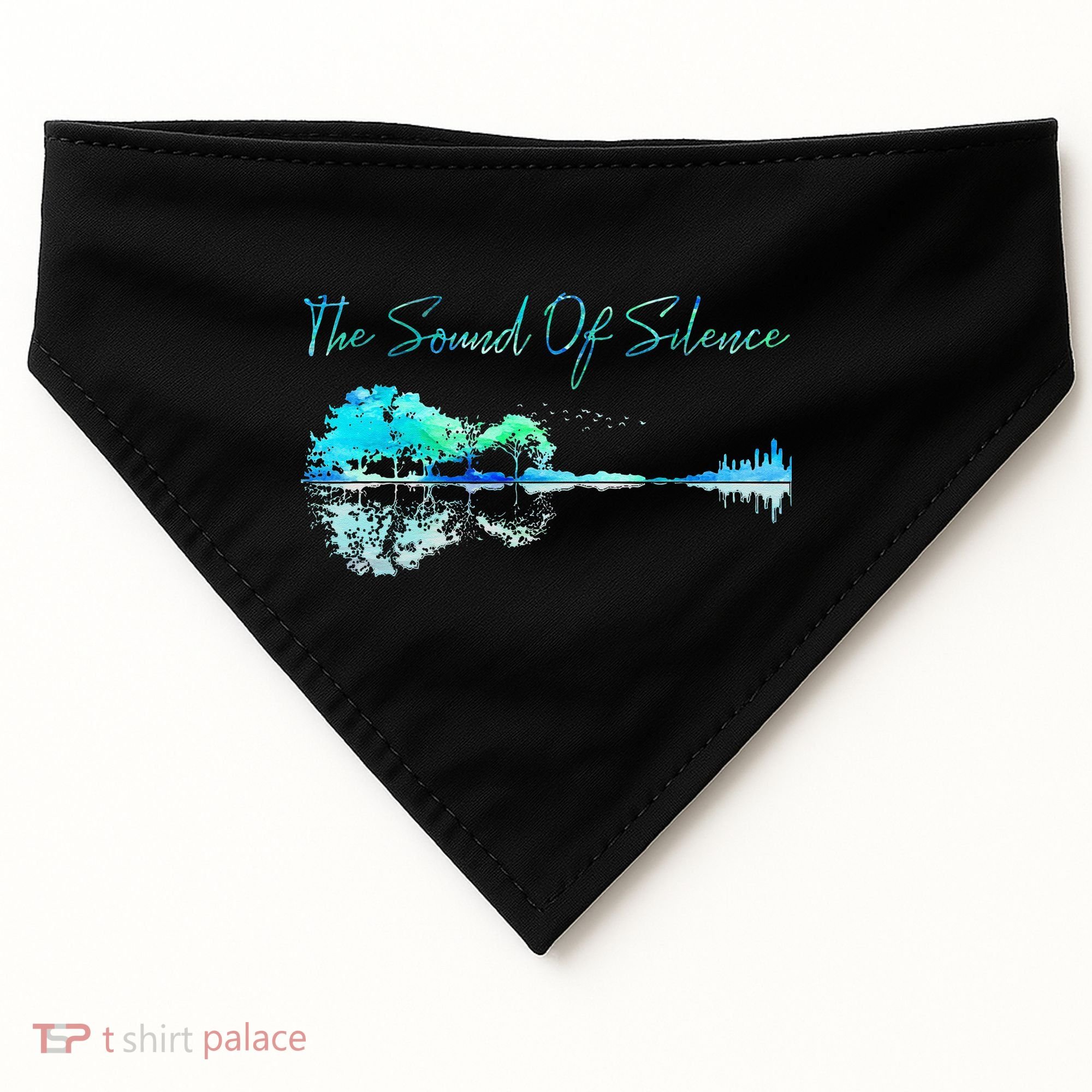 Guitar Artwork The Sound Of Silence Nature Guitar Mixed USA-Made Doggie Bandana