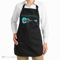 Guitar Artwork The Sound Of Silence Nature Guitar Mixed Apron thumb 2