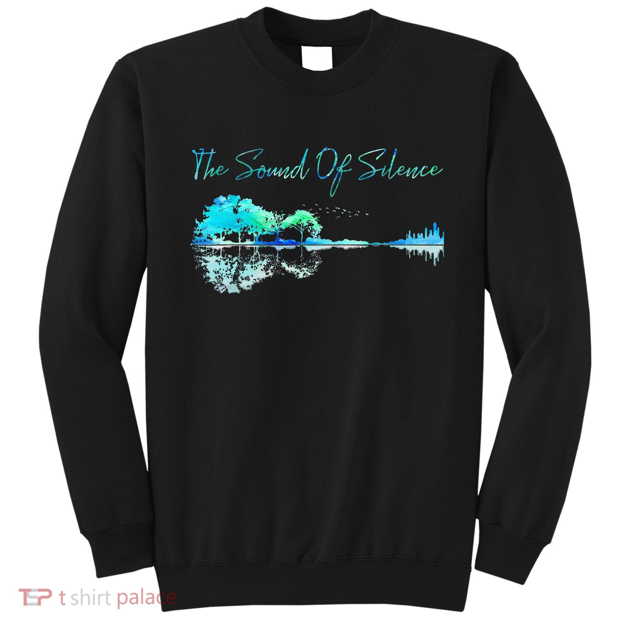 Guitar Artwork The Sound Of Silence Nature Guitar Mixed Sweatshirt