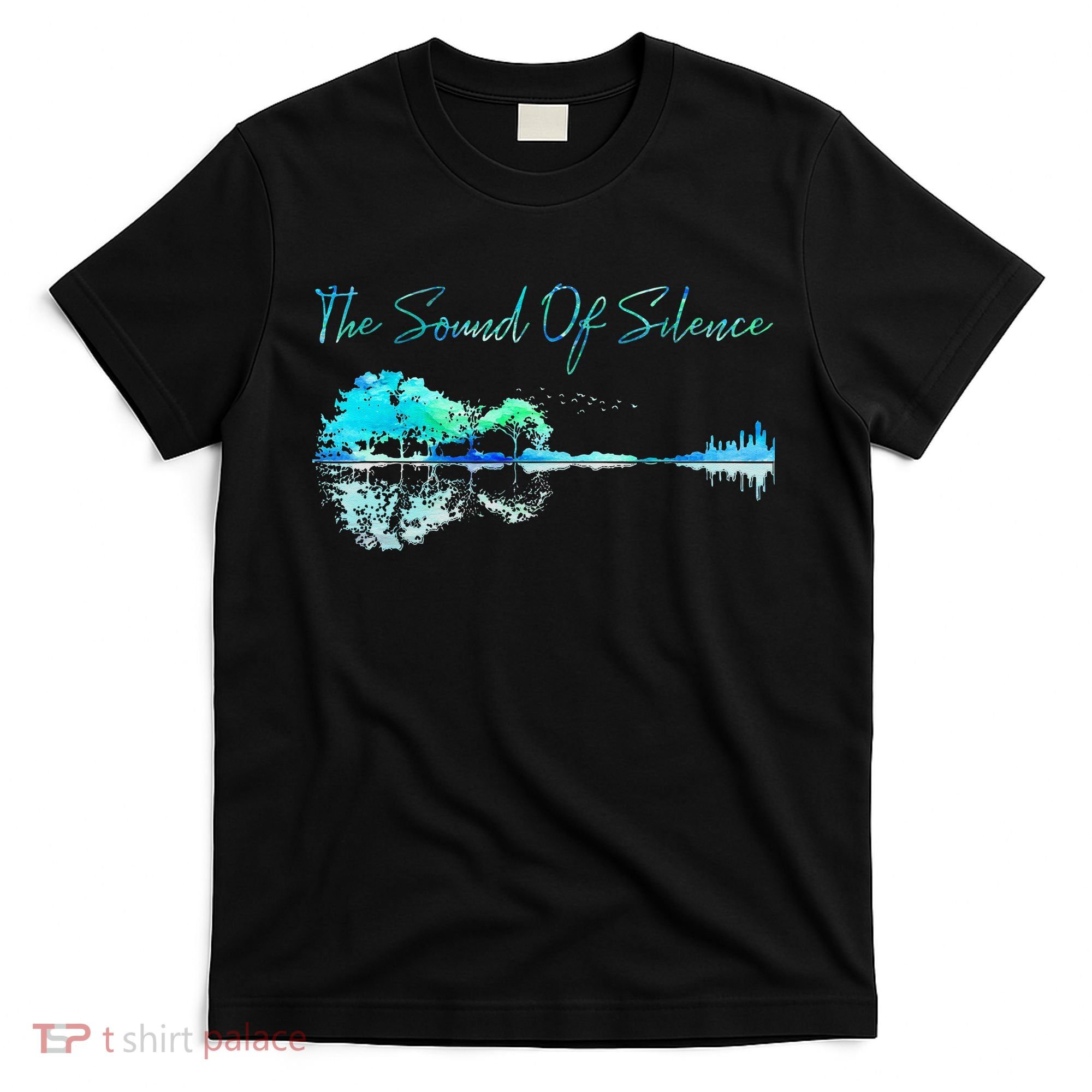 Guitar Artwork The Sound Of Silence Nature Guitar Mixed T-Shirt