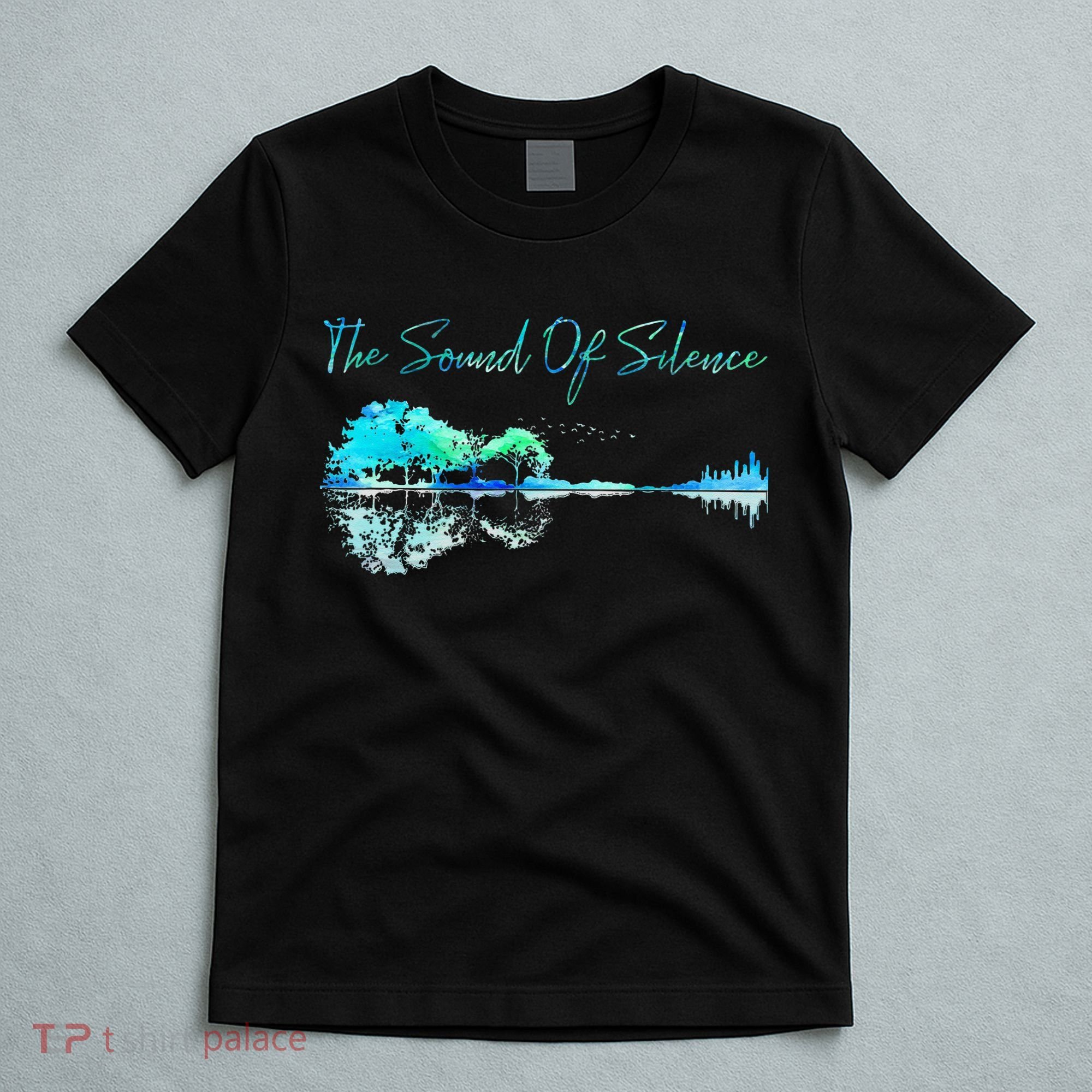 Guitar Artwork The Sound Of Silence Nature Guitar Mixed T-Shirt