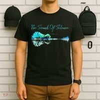 Guitar Artwork The Sound Of Silence Nature Guitar Mixed T-Shirt thumb 6