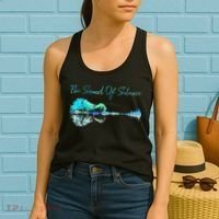 Guitar Artwork The Sound Of Silence Nature Guitar Mixed Women's Tank Top thumb 2