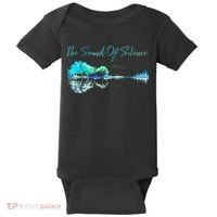Guitar Artwork The Sound Of Silence Nature Guitar Mixed Baby Bodysuit thumb 0