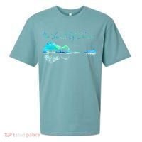 Guitar Artwork The Sound Of Silence Nature Guitar Mixed Sueded Cloud Jersey T-Shirt thumb 0