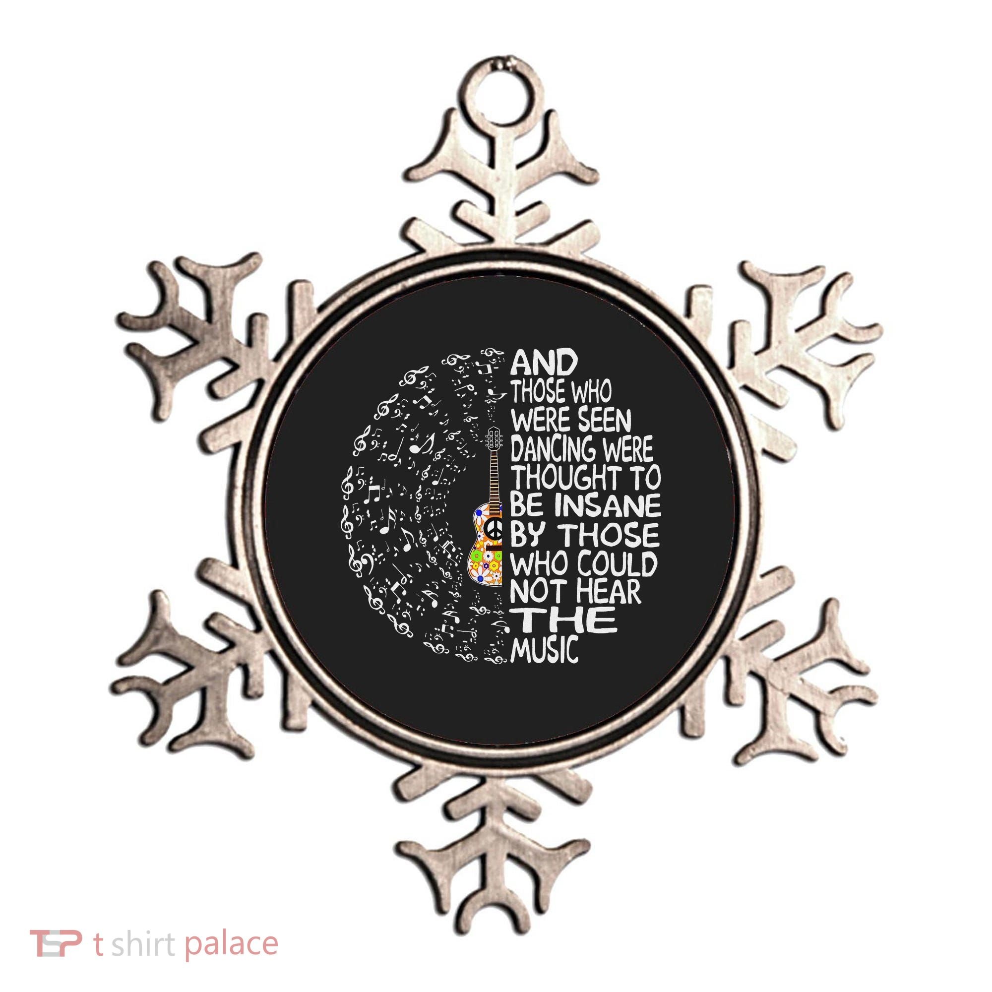 Guitar And Those Who Were Seen Dancing Peace Ornament