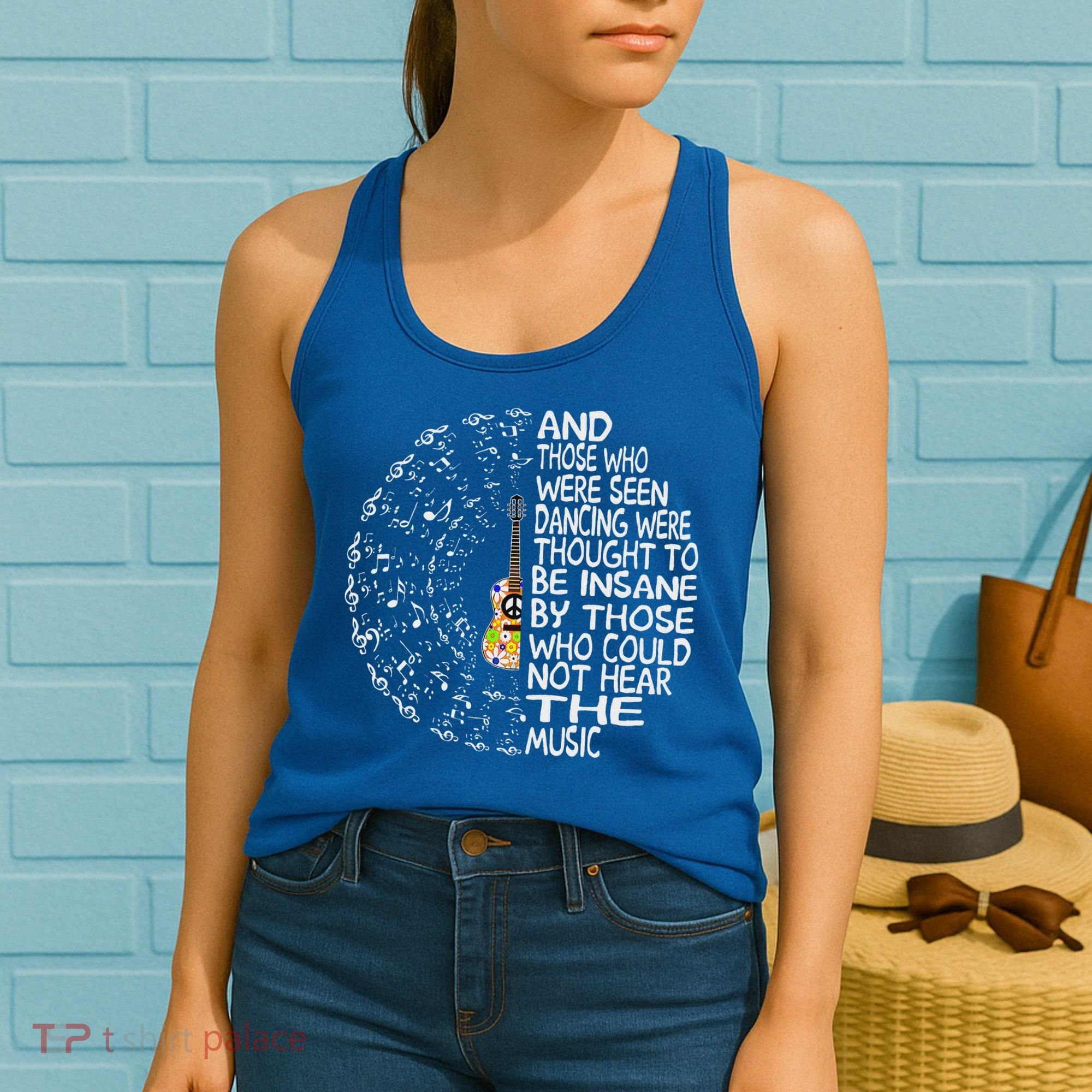 Guitar And Those Who Were Seen Dancing Peace Women's Tank Top