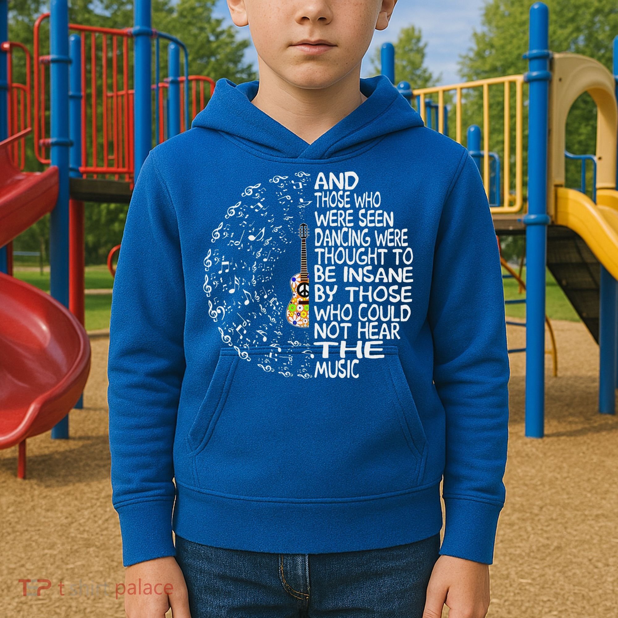 Guitar And Those Who Were Seen Dancing Peace Kids Hoodie