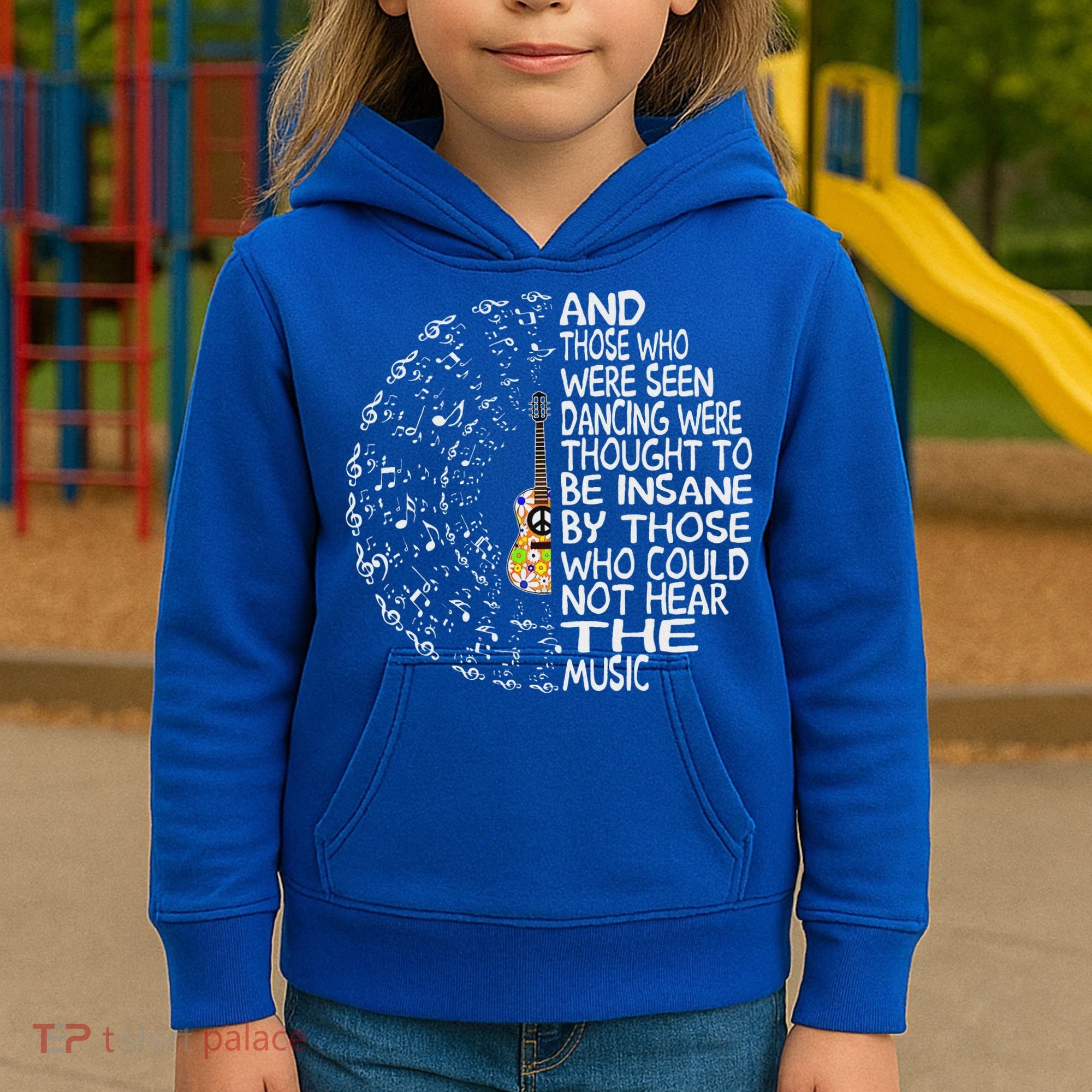 Guitar And Those Who Were Seen Dancing Peace Kids Hoodie