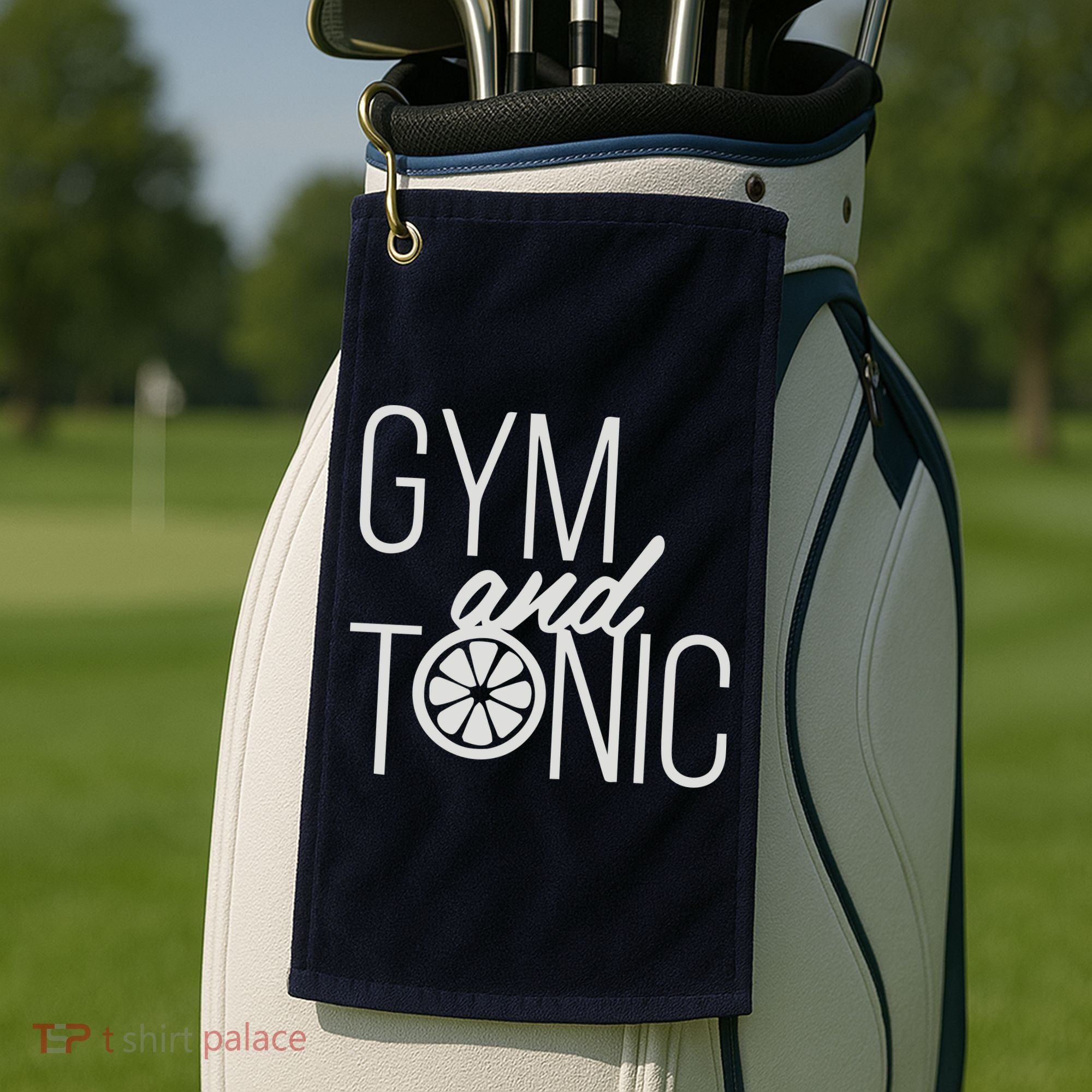 Gym And Tonic Golf Towel