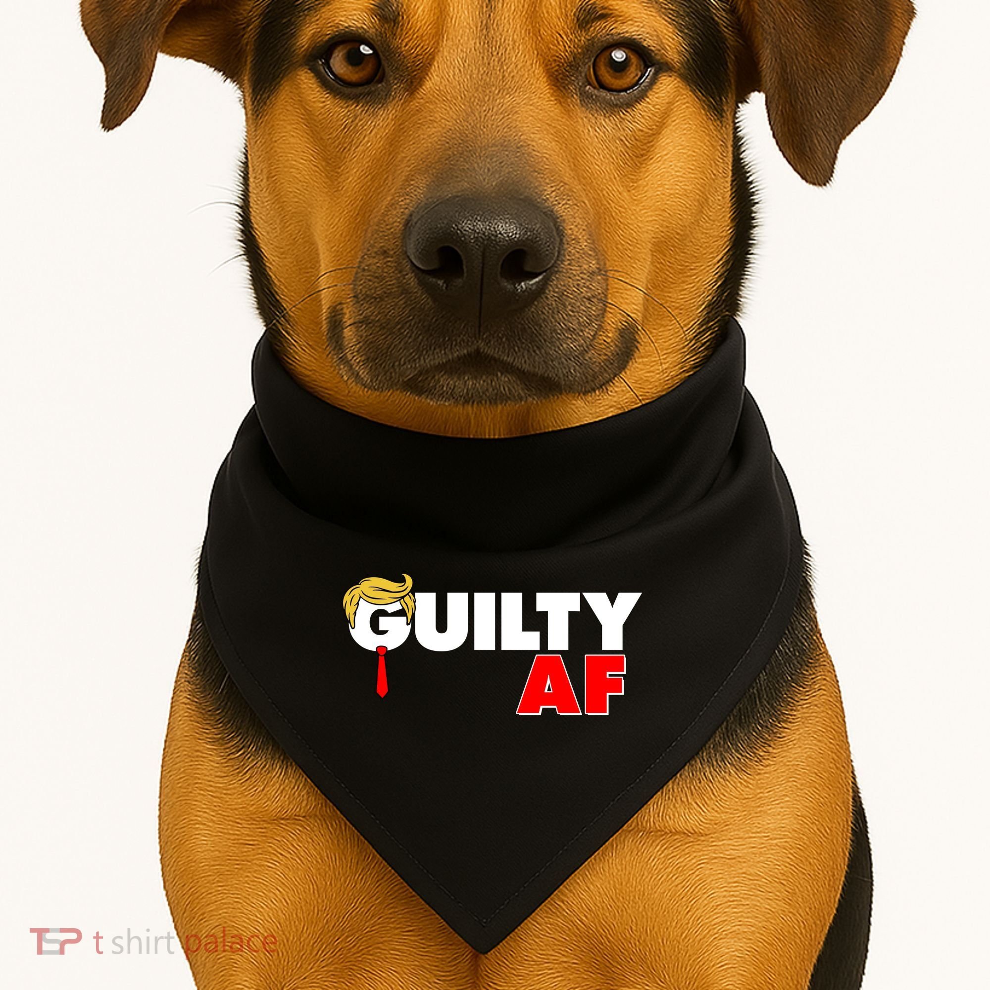 Guilty Af Trump USA-Made Doggie Bandana