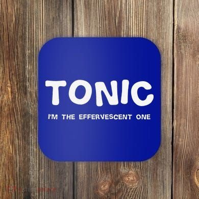 Gin And Tonic Couples Matching Halloween Costume Coaster