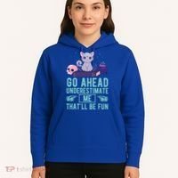 Go Ahead Underestimate Me That'll Be Fun Witch Cat Lover Meaningful Gift Hoodie thumb 5
