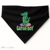 Gator American Usa Flag Alligator Crocodile Funny Gift USA-Made Doggie Bandana thumb 0