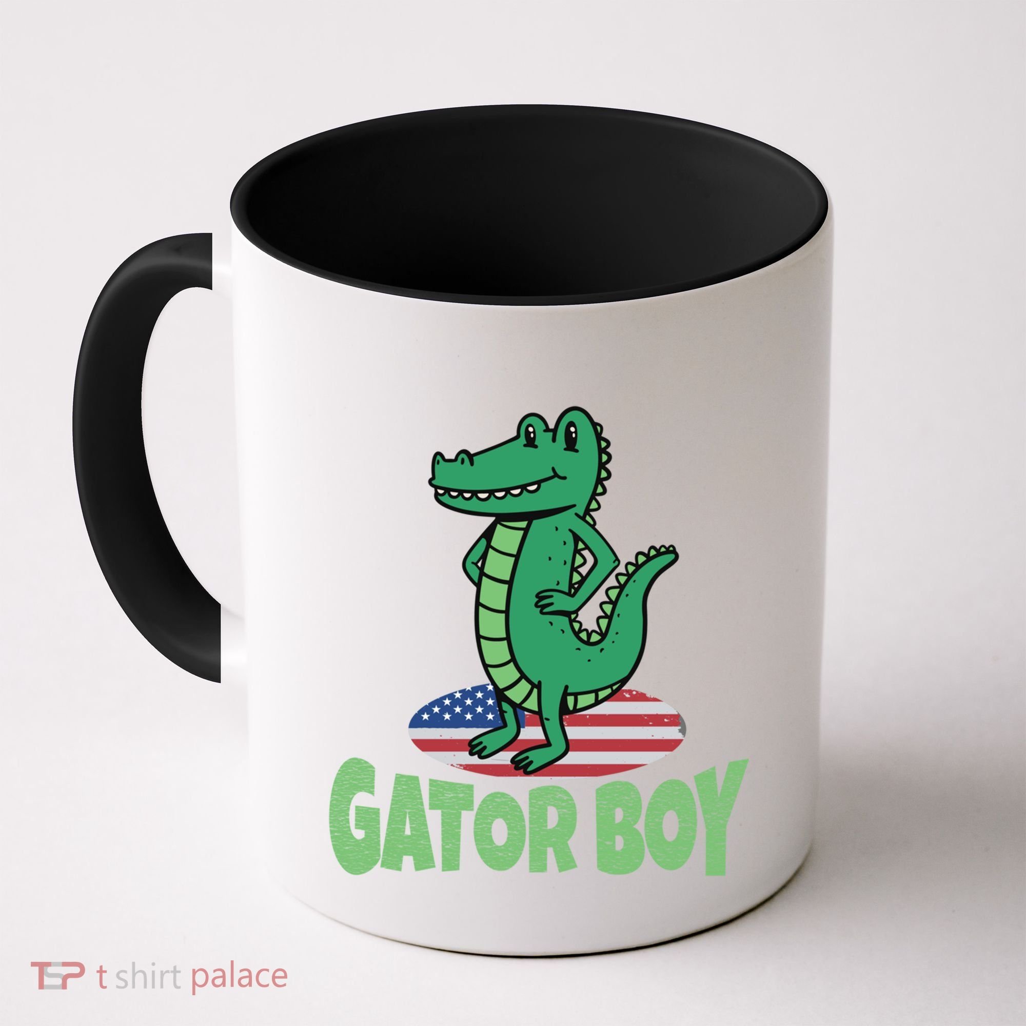 Gator American Usa Flag Alligator Crocodile Funny Gift Coffee Mug