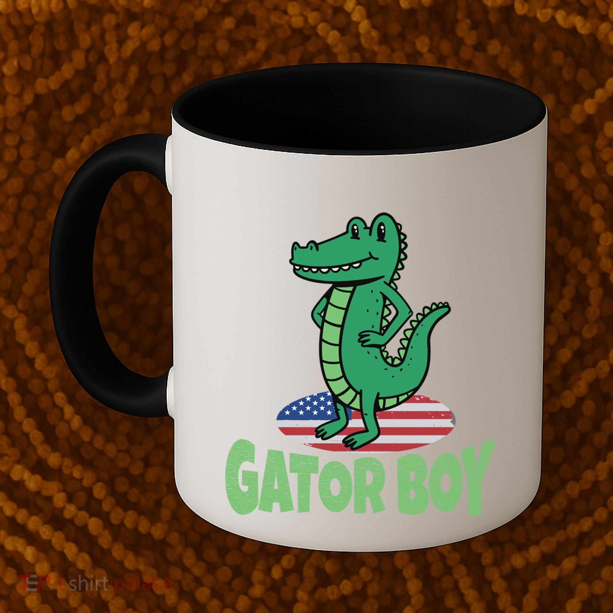 Gator American Usa Flag Alligator Crocodile Funny Gift Coffee Mug