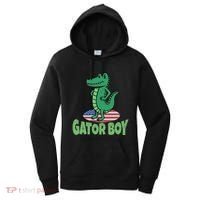 Gator American Usa Flag Alligator Crocodile Funny Gift Women's Hoodie thumb 0