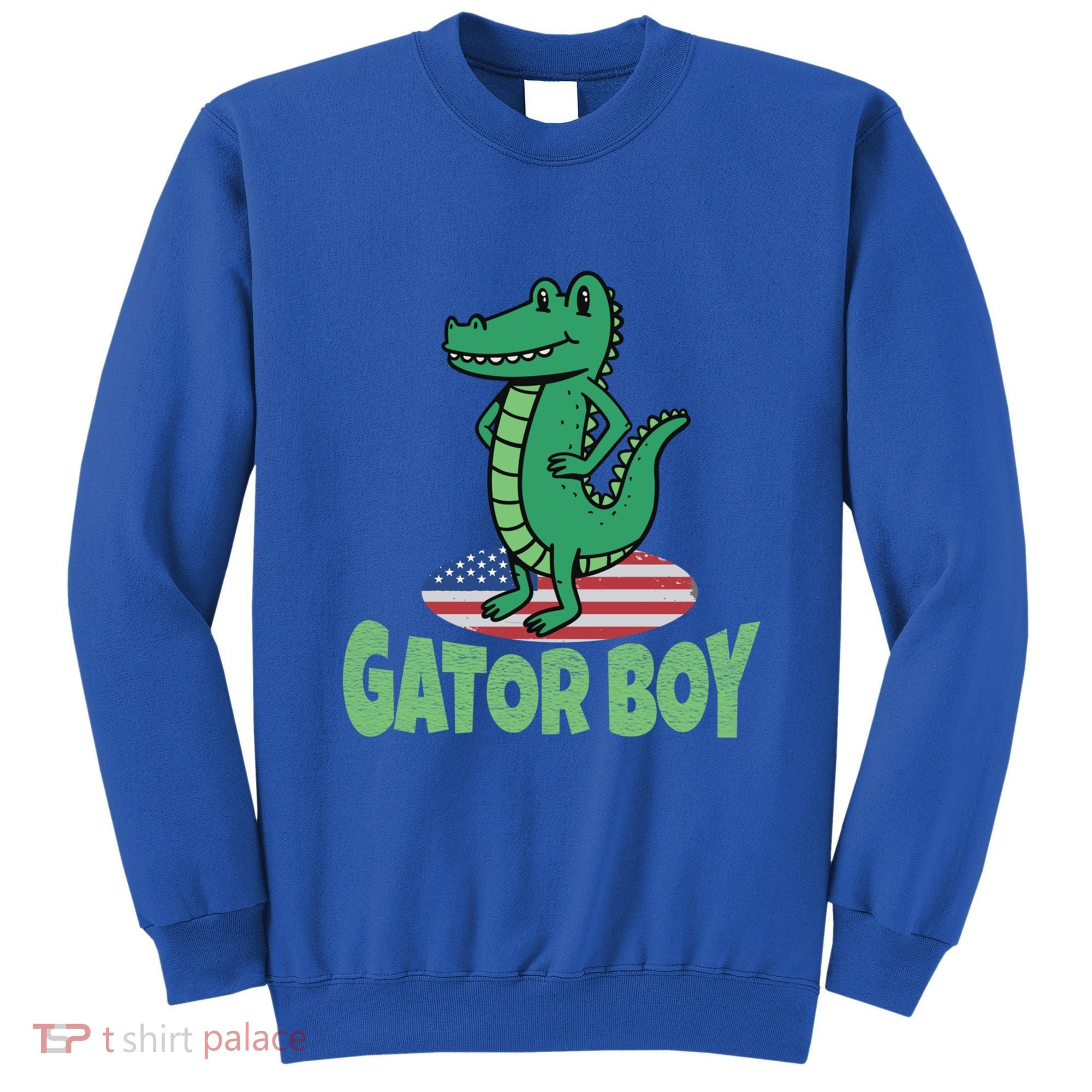 Gator American Usa Flag Alligator Crocodile Funny Gift Sweatshirt