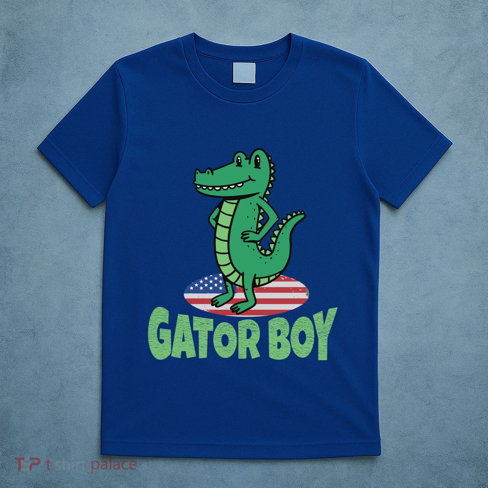 Gator American Usa Flag Alligator Crocodile Funny Gift T-Shirt