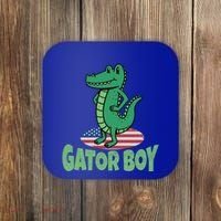 Gator American Usa Flag Alligator Crocodile Funny Gift Coaster thumb 0