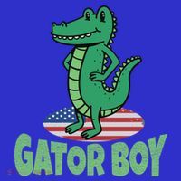 Gator American Usa Flag Alligator Crocodile Funny Gift Mousepad thumb 1