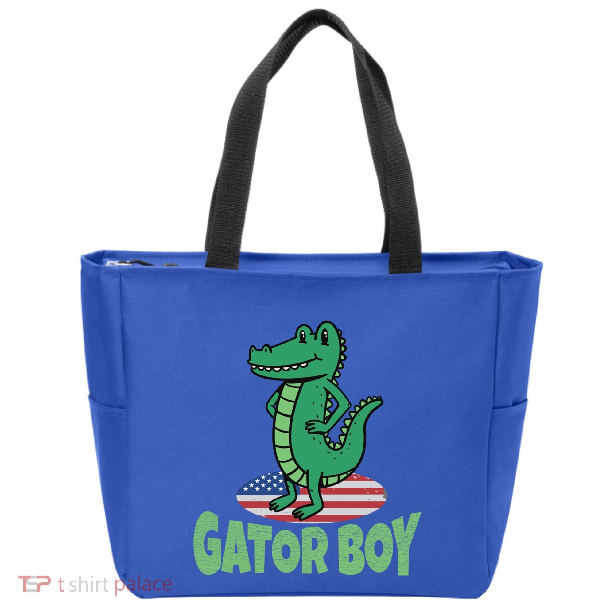 Gator American Usa Flag Alligator Crocodile Funny Gift Tote Bag