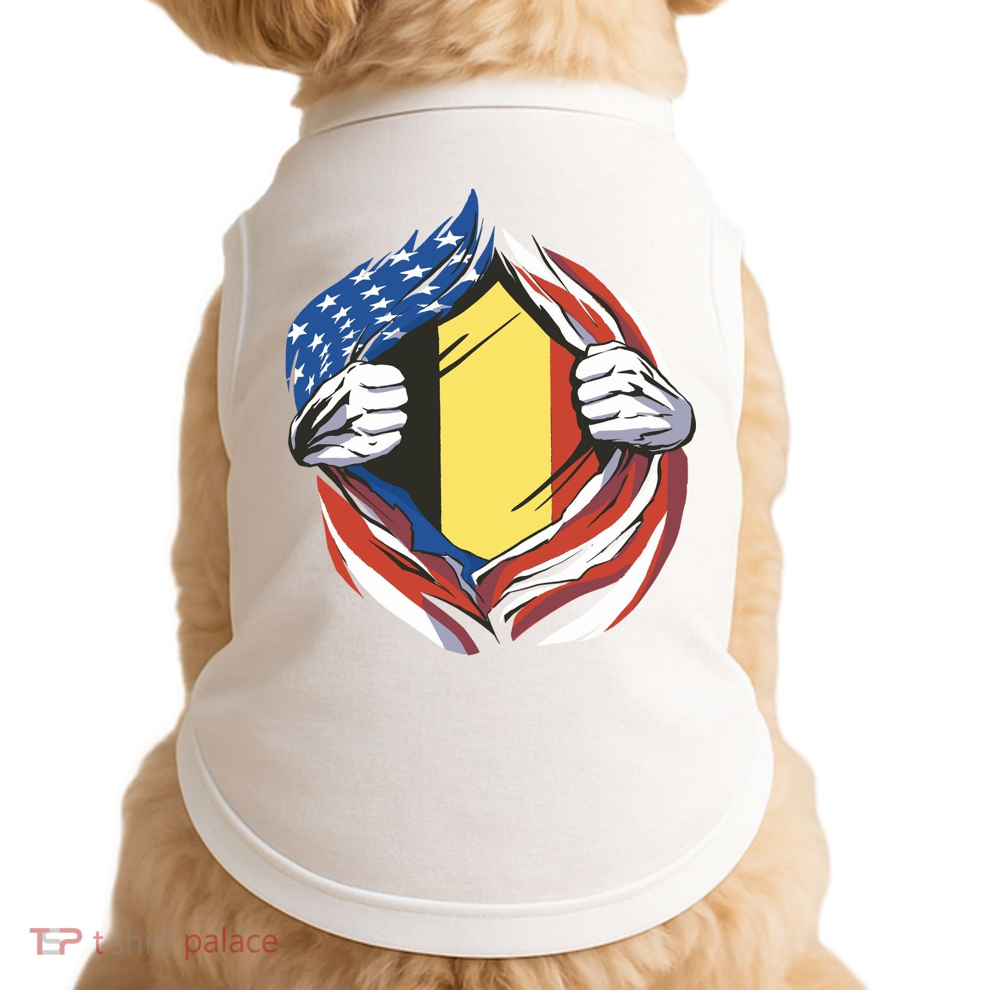 Germany And United States Flag Doggie Tank