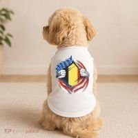 Germany And United States Flag Doggie Tank thumb 2