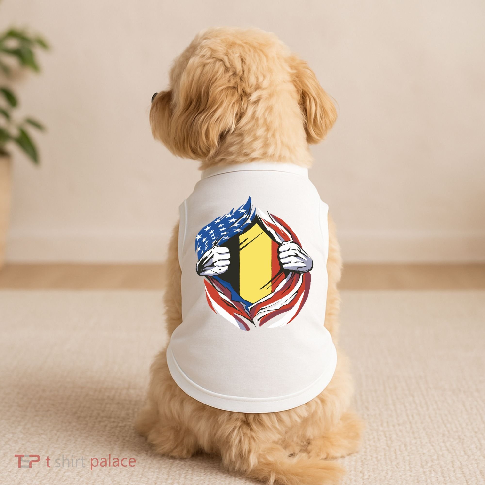 Germany And United States Flag Doggie Tank