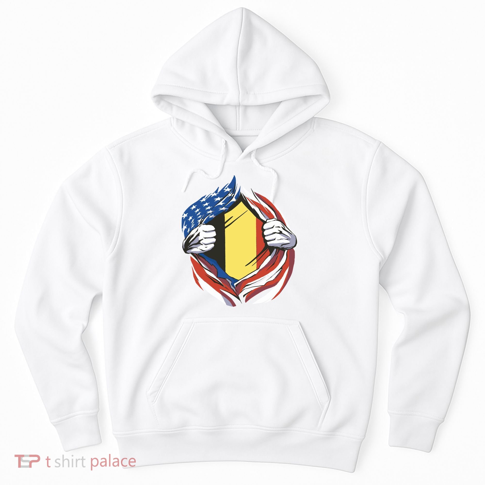 Germany And United States Flag Hoodie