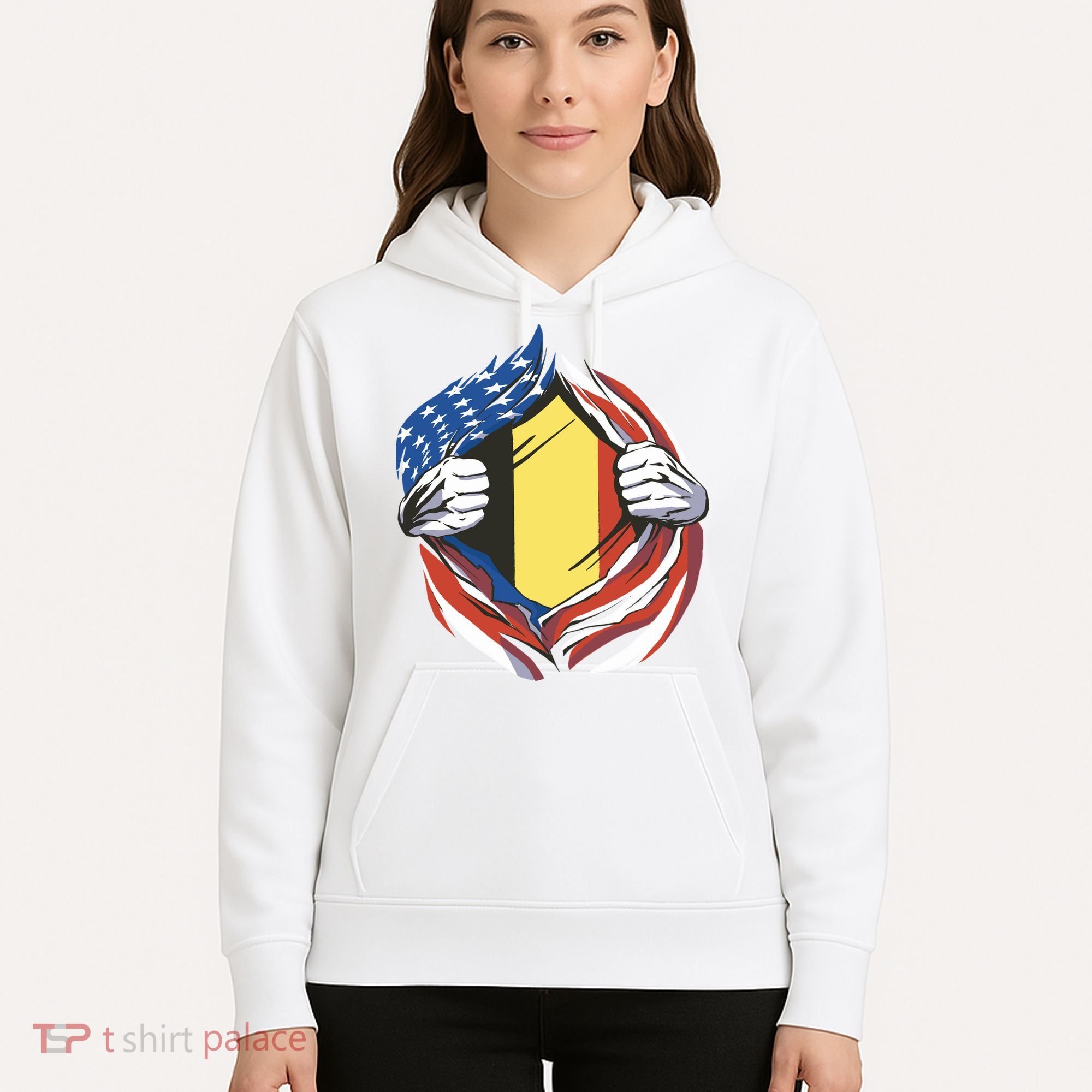 Germany And United States Flag Hoodie