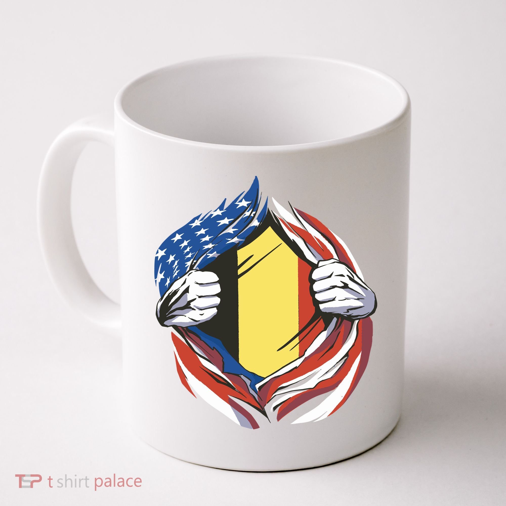 Germany And United States Flag Coffee Mug
