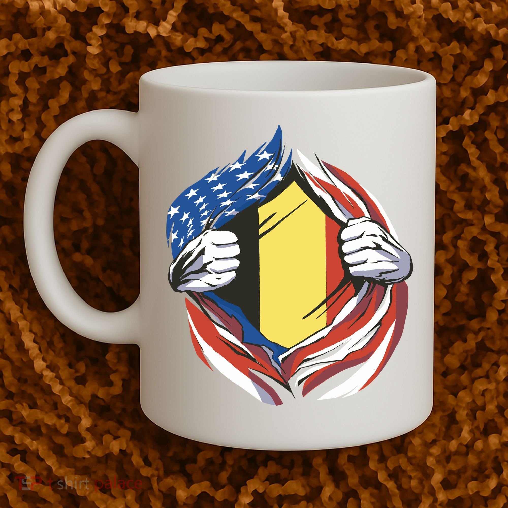 Germany And United States Flag Coffee Mug