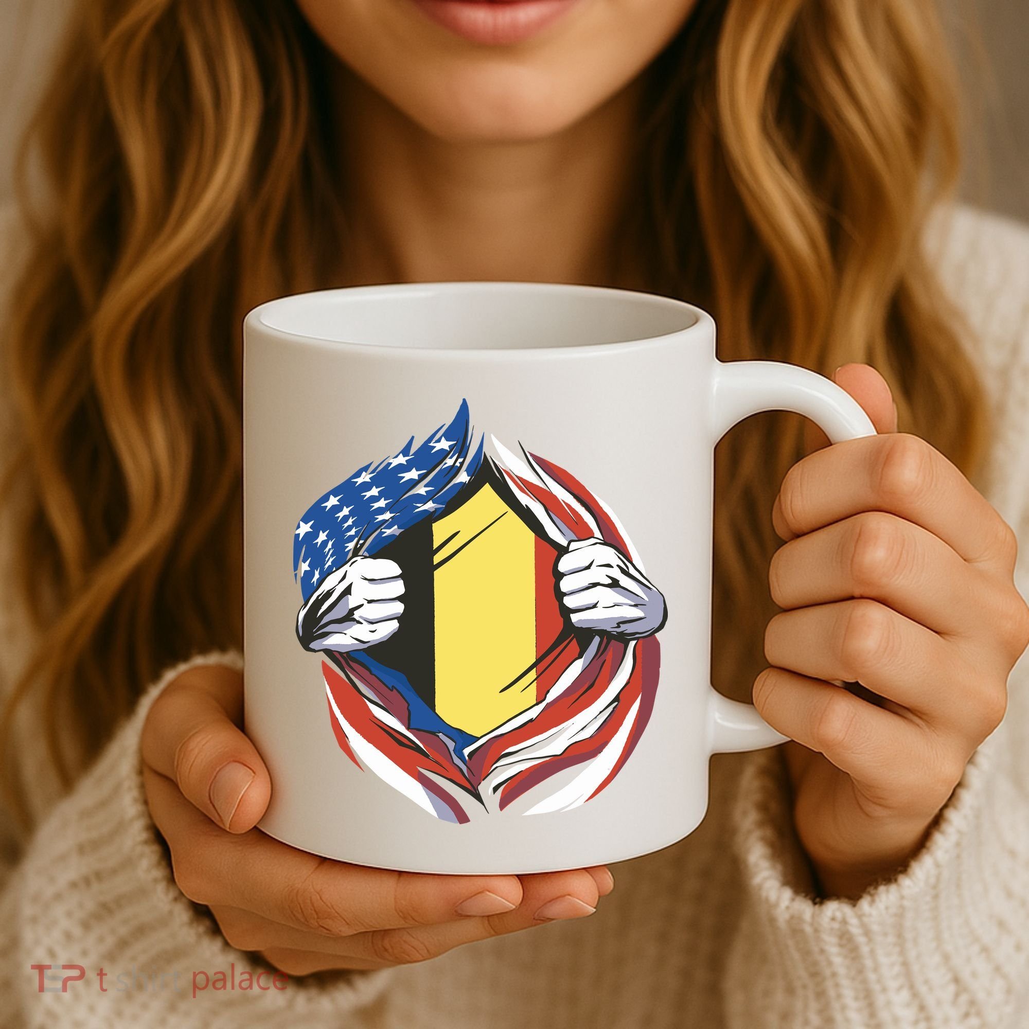 Germany And United States Flag Coffee Mug