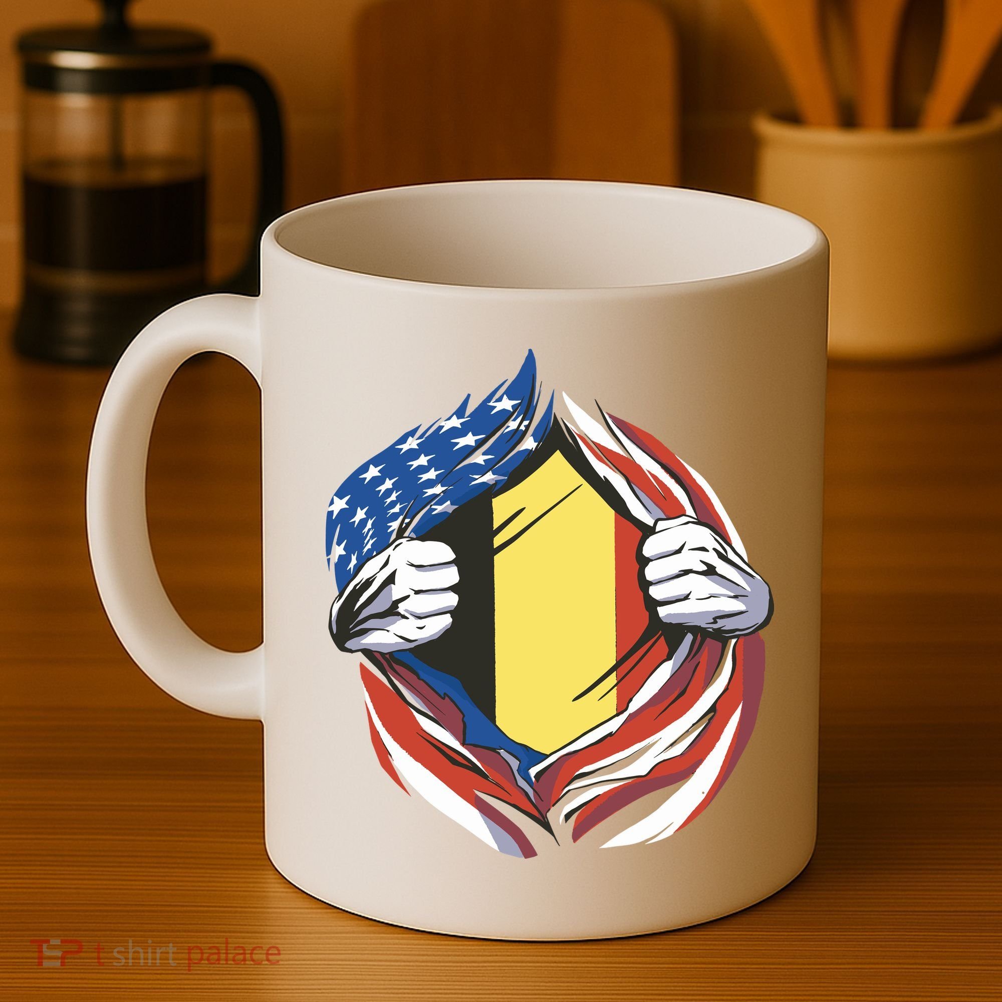 Germany And United States Flag Coffee Mug