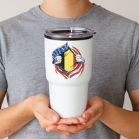 Germany And United States Flag Tumbler thumb 2