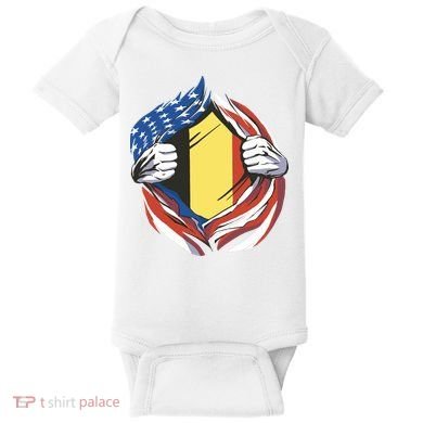 Germany And United States Flag Baby Bodysuit
