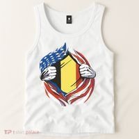 Germany And United States Flag Tank Top thumb 2